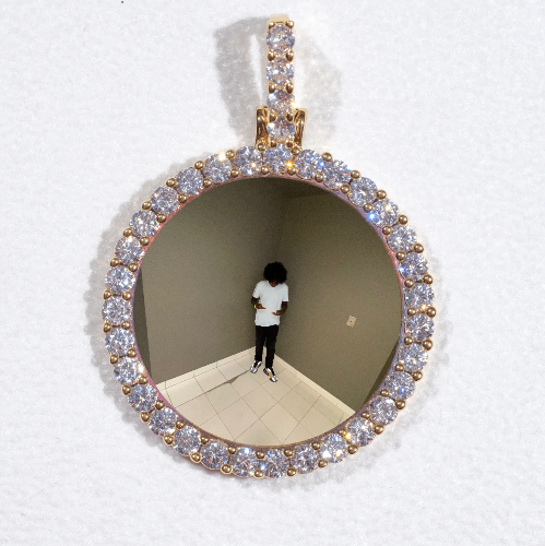 3D CIRCLE CUSTOM PICTURE PENDANT SMALL SIZE