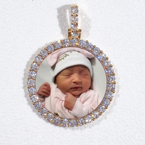 3D CIRCLE CUSTOM PICTURE PENDANT SMALL SIZE