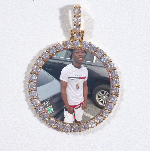 3D CIRCLE CUSTOM PICTURE PENDANT SMALL SIZE