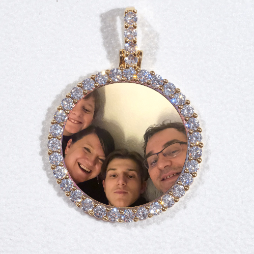 3D CIRCLE CUSTOM PICTURE PENDANT SMALL SIZE