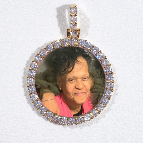 3D CIRCLE CUSTOM PICTURE PENDANT SMALL SIZE