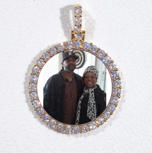 3D CIRCLE CUSTOM PICTURE PENDANT SMALL SIZE