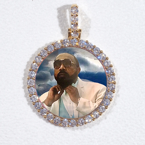3D CIRCLE CUSTOM PICTURE PENDANT SMALL SIZE