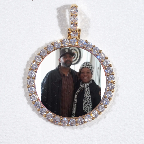 3D CIRCLE CUSTOM PICTURE PENDANT SMALL SIZE