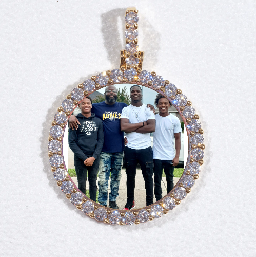 3D CIRCLE CUSTOM PICTURE PENDANT SMALL SIZE
