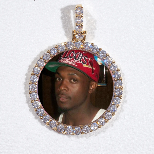 3D CIRCLE CUSTOM PICTURE PENDANT SMALL SIZE
