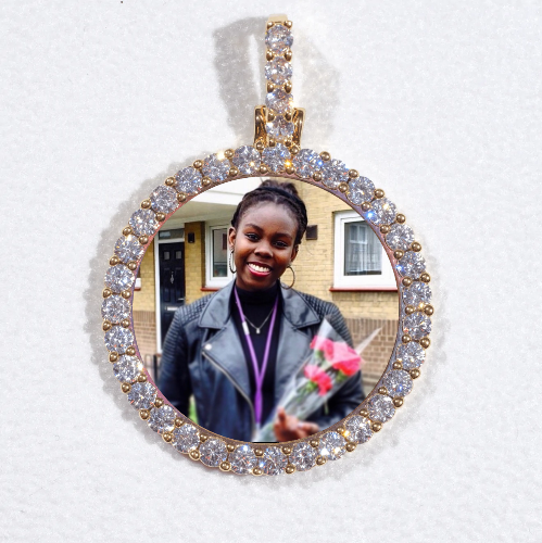 3D CIRCLE CUSTOM PICTURE PENDANT SMALL SIZE