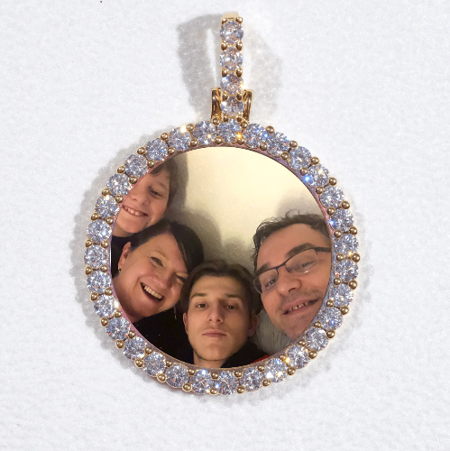 3D CIRCLE CUSTOM PICTURE PENDANT SMALL SIZE
