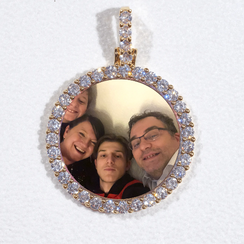 3D CIRCLE CUSTOM PICTURE PENDANT SMALL SIZE