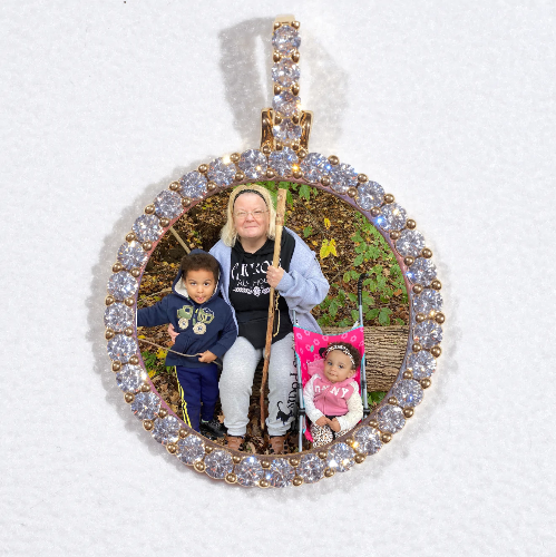 3D CIRCLE CUSTOM PICTURE PENDANT SMALL SIZE