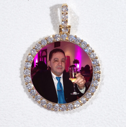 3D CIRCLE CUSTOM PICTURE PENDANT SMALL SIZE