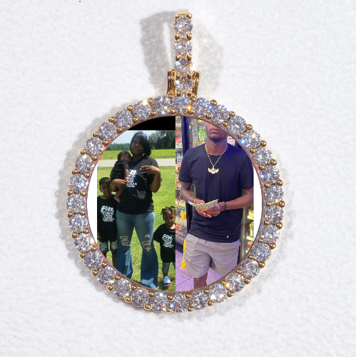 3D CIRCLE CUSTOM PICTURE PENDANT SMALL SIZE