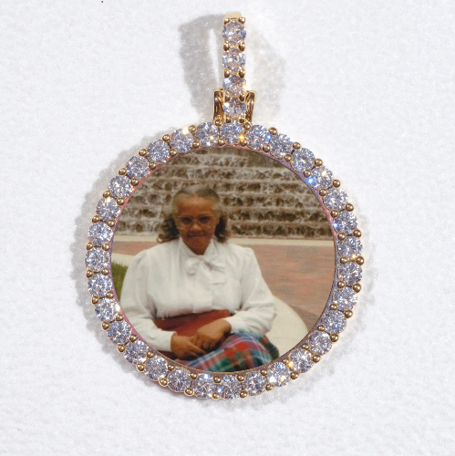 3D CIRCLE CUSTOM PICTURE PENDANT SMALL SIZE