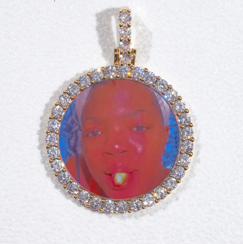 3D CIRCLE CUSTOM PICTURE PENDANT SMALL SIZE