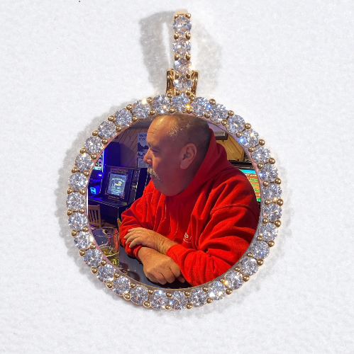 3D CIRCLE CUSTOM PICTURE PENDANT SMALL SIZE