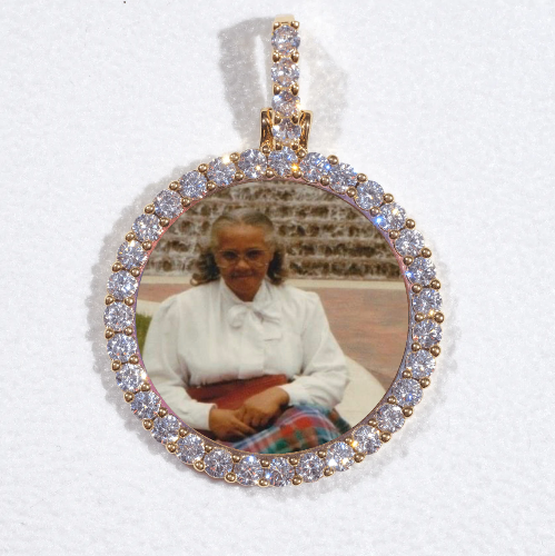 3D CIRCLE CUSTOM PICTURE PENDANT SMALL SIZE