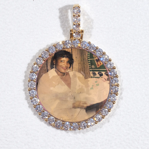 3D CIRCLE CUSTOM PICTURE PENDANT SMALL SIZE
