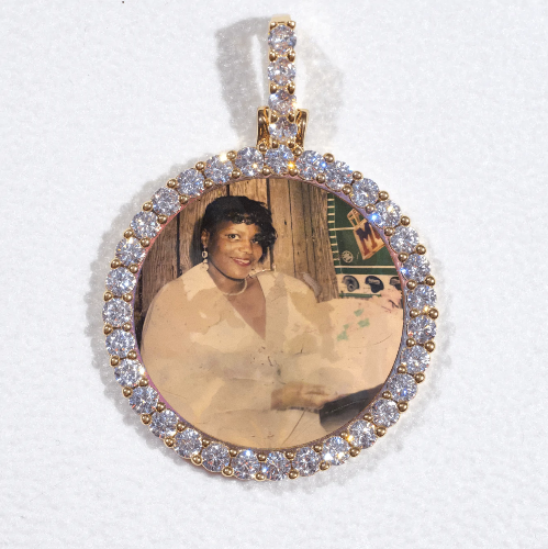 3D CIRCLE CUSTOM PICTURE PENDANT SMALL SIZE