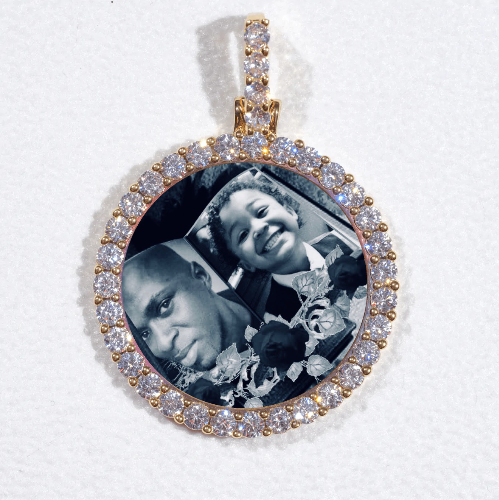 3D CIRCLE CUSTOM PICTURE PENDANT SMALL SIZE