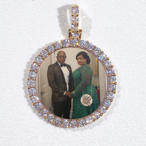 3D CIRCLE CUSTOM PICTURE PENDANT SMALL SIZE