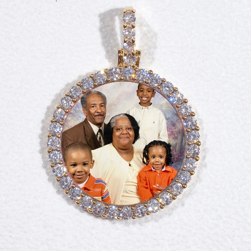 3D CIRCLE CUSTOM PICTURE PENDANT SMALL SIZE