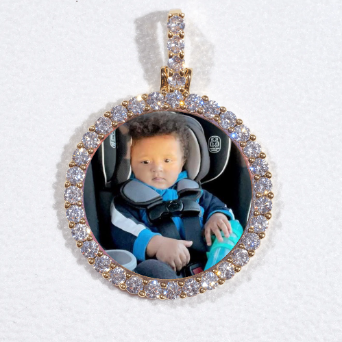 3D CIRCLE CUSTOM PICTURE PENDANT SMALL SIZE