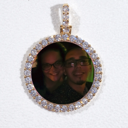 3D CIRCLE CUSTOM PICTURE PENDANT SMALL SIZE