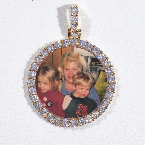 3D CIRCLE CUSTOM PICTURE PENDANT SMALL SIZE