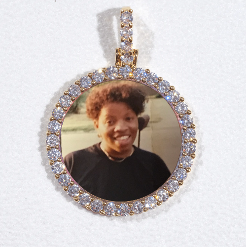 3D CIRCLE CUSTOM PICTURE PENDANT SMALL SIZE