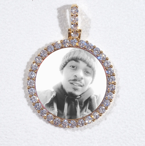 3D CIRCLE CUSTOM PICTURE PENDANT SMALL SIZE