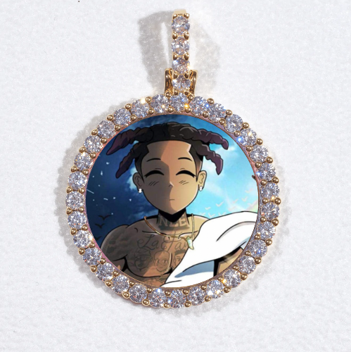 3D CIRCLE CUSTOM PICTURE PENDANT SMALL SIZE