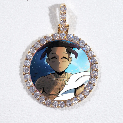 3D CIRCLE CUSTOM PICTURE PENDANT SMALL SIZE