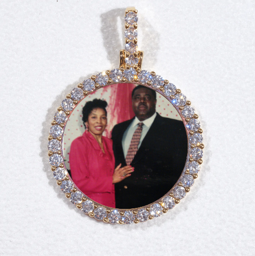 3D CIRCLE CUSTOM PICTURE PENDANT SMALL SIZE