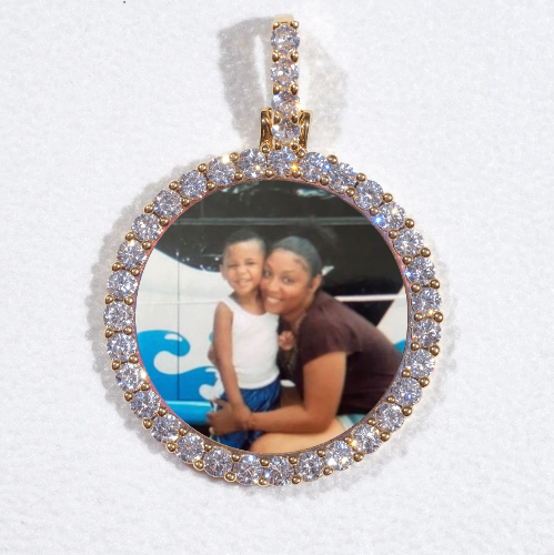 3D CIRCLE CUSTOM PICTURE PENDANT SMALL SIZE