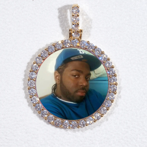 3D CIRCLE CUSTOM PICTURE PENDANT SMALL SIZE