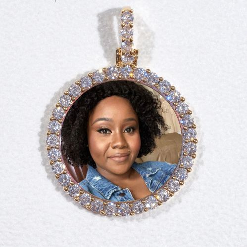 3D CIRCLE CUSTOM PICTURE PENDANT SMALL SIZE