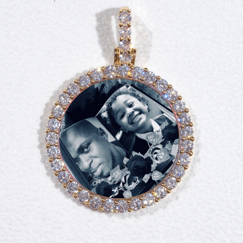 3D CIRCLE CUSTOM PICTURE PENDANT SMALL SIZE