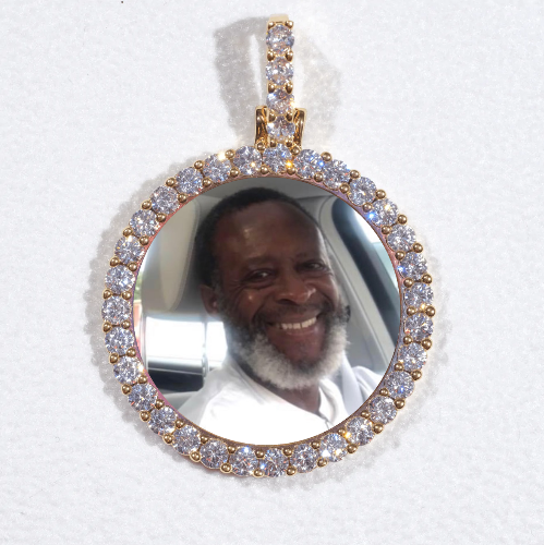 3D CIRCLE CUSTOM PICTURE PENDANT SMALL SIZE