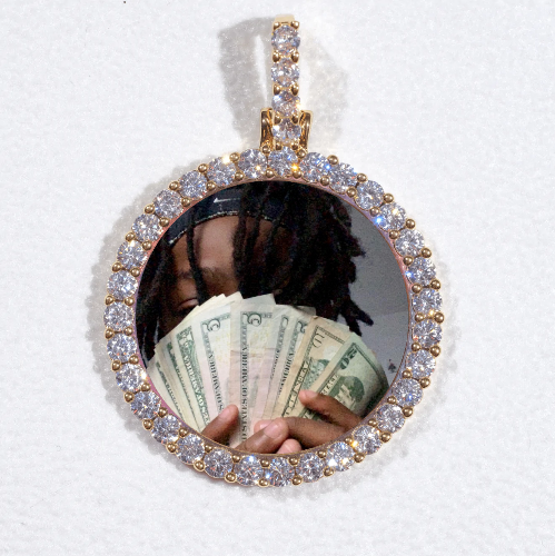 3D CIRCLE CUSTOM PICTURE PENDANT SMALL SIZE