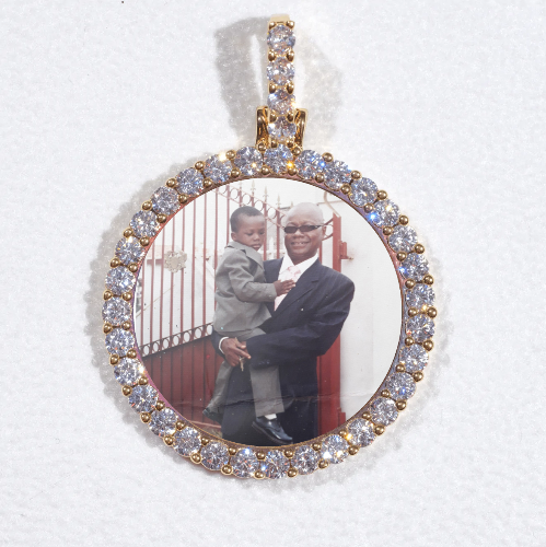 3D CIRCLE CUSTOM PICTURE PENDANT SMALL SIZE