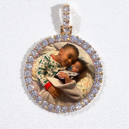 3D CIRCLE CUSTOM PICTURE PENDANT SMALL SIZE