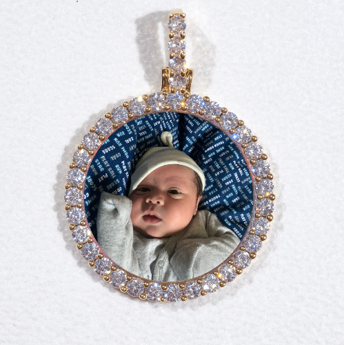 3D CIRCLE CUSTOM PICTURE PENDANT SMALL SIZE