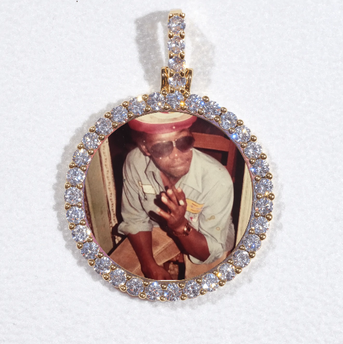 3D CIRCLE CUSTOM PICTURE PENDANT SMALL SIZE