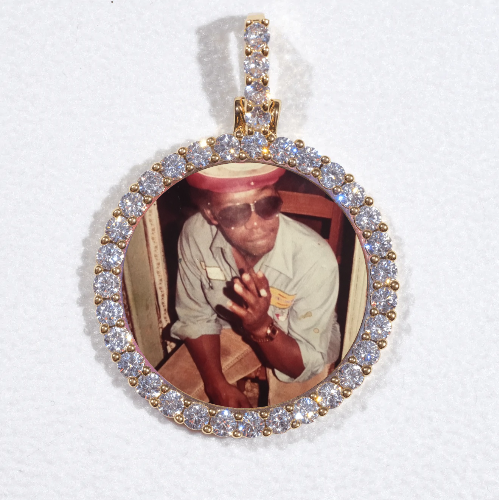 3D CIRCLE CUSTOM PICTURE PENDANT SMALL SIZE