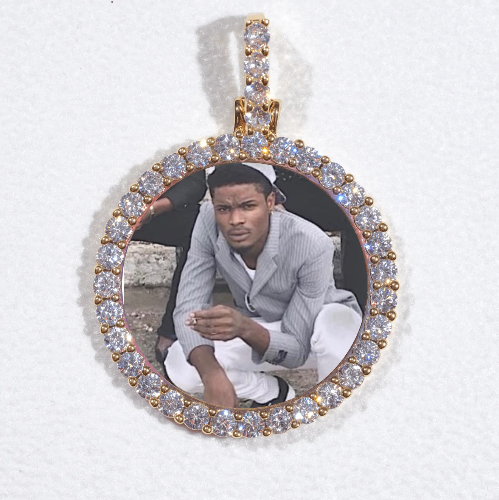 3D CIRCLE CUSTOM PICTURE PENDANT SMALL SIZE