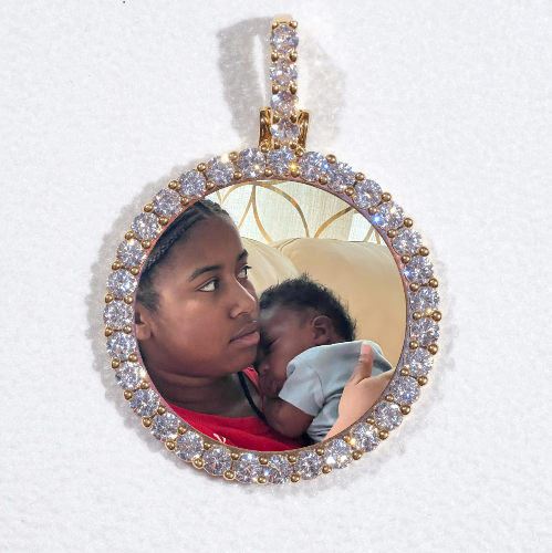 3D CIRCLE CUSTOM PICTURE PENDANT SMALL SIZE