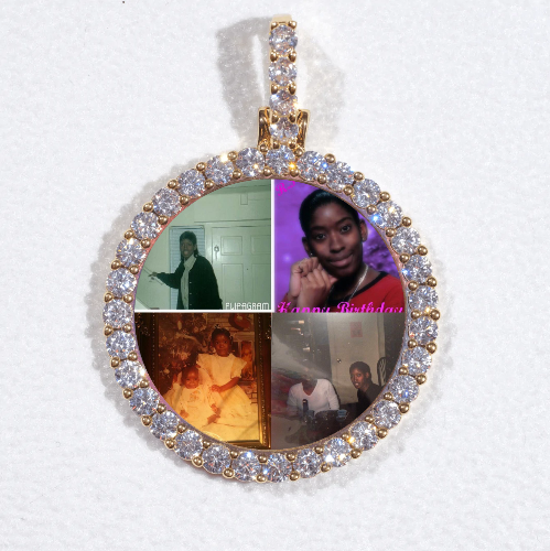 3D CIRCLE CUSTOM PICTURE PENDANT SMALL SIZE
