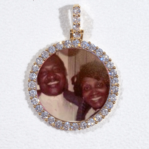 3D CIRCLE CUSTOM PICTURE PENDANT SMALL SIZE