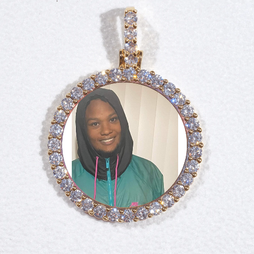 3D CIRCLE CUSTOM PICTURE PENDANT SMALL SIZE
