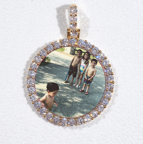 3D CIRCLE CUSTOM PICTURE PENDANT SMALL SIZE